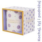 Be-Happy Gifts, kubek prezentowy, Kochaj, żyj i podróżuj