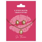 Be-Happy Gifts, zestaw biżuterii pozłacany na Walentynki