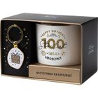 Be-Happy Gifts, zestaw prezentowy na urodziny 100 Lat biało-złoty