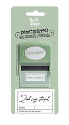 Be Happy, pieczątka z napisem, Dobra robota