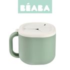 Beaba, Pick 'n' Snack, silikonowy kubek niewysypek na przekąski, 460ml, Sage Green