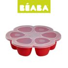 Beaba, silikonowy pojemnik do mrożenia, red, 90 ml, 6 szt.