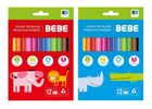 Bebe, Kids, flamastry trójkątne, 12 kolorów