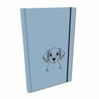 Bee-bee, Soft Touch, notes z gumką, A5, gładki, pies niebieski, 1 szt.