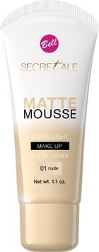 Bell, Secretale, Matte Mousse, podkład matująco-kryjący w musie, nr 01, Nude, 30g
