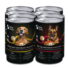 Belly welly, mokra karma mix dla psa, kurczak z warzywami i wołowina z warzywami, 1250g, 6 szt.