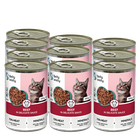 Belly welly, Standard, mokra karma dla kota z wołowiną, 400g, 10 szt.