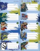 Beniamin, Jurassic Park, naklejki na zeszyty