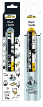 Beniamin, Minionki, ołówek z gumką, 4 szt.