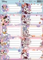 Beniamin, Myszka Minnie, naklejki na zeszyty