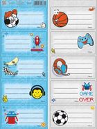 Beniamin, naklejki na zeszyty, chłopiec