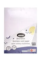 Beniamin, papier wizytówkowy, A4, 20 arkuszy, biały, płótno