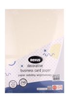 Beniamin, papier wizytówkowy, A4, 20 arkuszy, kremowy, prążki