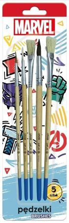 Beniamin, The Avengers, pędzelki z naturalnego włosia, 5 szt.
