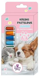 Beniamin, The Sweet Pets, Jumbo, kredki pastelowe, 12 kolorów