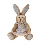 Beppe, Królik Mellin, maskotka w szarej sukience, 25 cm