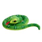 Beppe, zwinięty wąż, maskotka, jasnozielony, 50 cm