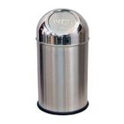 Bergner, stalowy kosz na śmieci typu push, BG-5120, 10 l