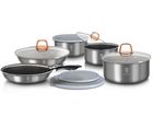 Berlinger Haus, Moonlight, zestaw: garnki tytanowe z pokrywą + patelnie, 12 elementów