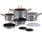 Berlinger Haus, Moonlight, zestaw: garnki z pokrywą + patelnie, 13 elementów