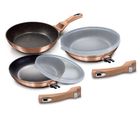 Berlinger Haus, Rose Gold, zestaw 3 patelni granitowych