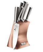 Berlinger Haus, Rose Gold, zestaw noży w stojaku