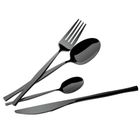 Berlinger Haus, Shiny Black, sztućce, połysk, 24 elementy