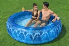 Bestway, basen dmuchany, okrągły, niebieski, boho, 53-168 cm