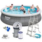 Bestway, basen ogrodowy rozporowy, zestaw 11w1, 457-107 cm