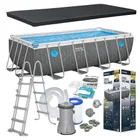 Bestway, basen ogrodowy, stelażowy, 10w1, 488-244-122 cm