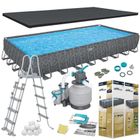 Bestway, basen ogrodowy, stelażowy, 11w1, 956-488-132 cm