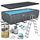 Bestway, basen stelażowy, ogrodowy 549-274-132 cm, zestaw 11w1