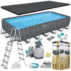 Bestway, basen stelażowy, ogrodowy 732-366-132 cm, zestaw 11w1