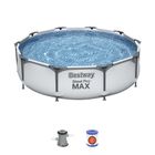 Bestway, Steel Pro Max, basen stelażowy z pompą filtracyjną, 3,05-0,76m