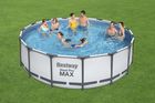 Bestway, Steel Pro Max, basen stelażowy z pompą filtracyjną, 4,57-1,22m