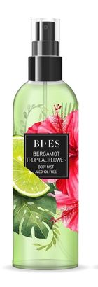 Bi-es, mgiełka zapachowa do ciała, bergamot & tropical flower, 200 ml