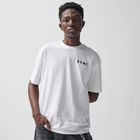 Biały t-shirt basic o kroju oversize NOWEAR