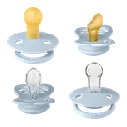 Bibs, Try-it, zestaw 4 smoczków, Baby Blue, rozmiar 1