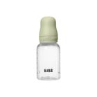 Bibs, zestaw: butelka antykolkowa dla noworodków, Sage, 150 ml + smoczek do karmienia o wolnym przepływie, kauczuk Hevea