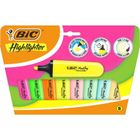 Bic, Flat Highlighter, zakreślacz, neon pastel, 8 szt.