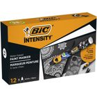 Bic, Intensity Classic Paint, markery akrylowe, białe, 12 szt.
