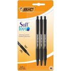 Bic, Soft Feel, długopisy, czarne, 3 szt.