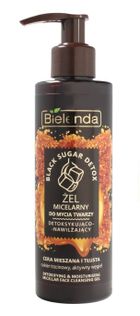 Bielenda, Black Sugar Detox, detoksykująco-nawilżający żel micelarny do mycia twarzy, 200 g