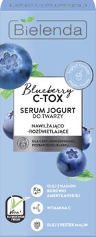 Bielenda, Blueberry, C-TOX, serum-jogurt do twarzy, nawilżająco-rozświetlające, 30 ml