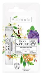 Bielenda Eco Nature, balsam do ust regenerujący z mleczkiem waniliowym, figa & kwiat pomarańczy, 10g
