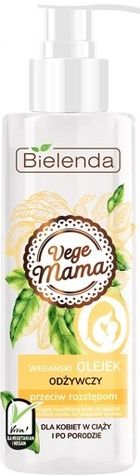 Bielenda, Vege Mama, wegański olejek odżywczy przeciw rozstępom, 200 ml