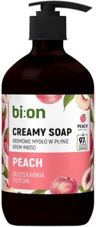 Bio Naturell, kremowe mydło w płynie z pompką, brzoskwinia, 473 ml