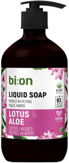 Bio Naturell, kremowe mydło w płynie z pompką, lotos i aloes, 473 ml