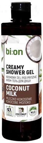Bio Naturell, kremowy żel pod prysznic, mleko kokosowe, 473 ml