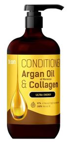 Bio Naturell, odżywka do włosów z olejkiem arganowym z maroka i kolagenem, 946 ml